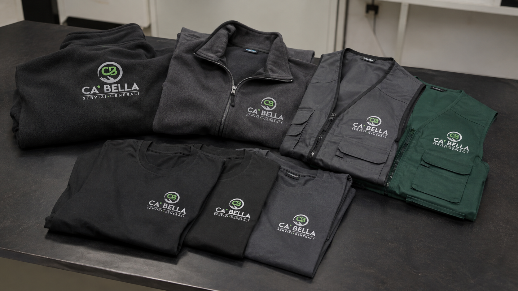 Abbigliamento da lavoro Cabella personalizzato da Pangea